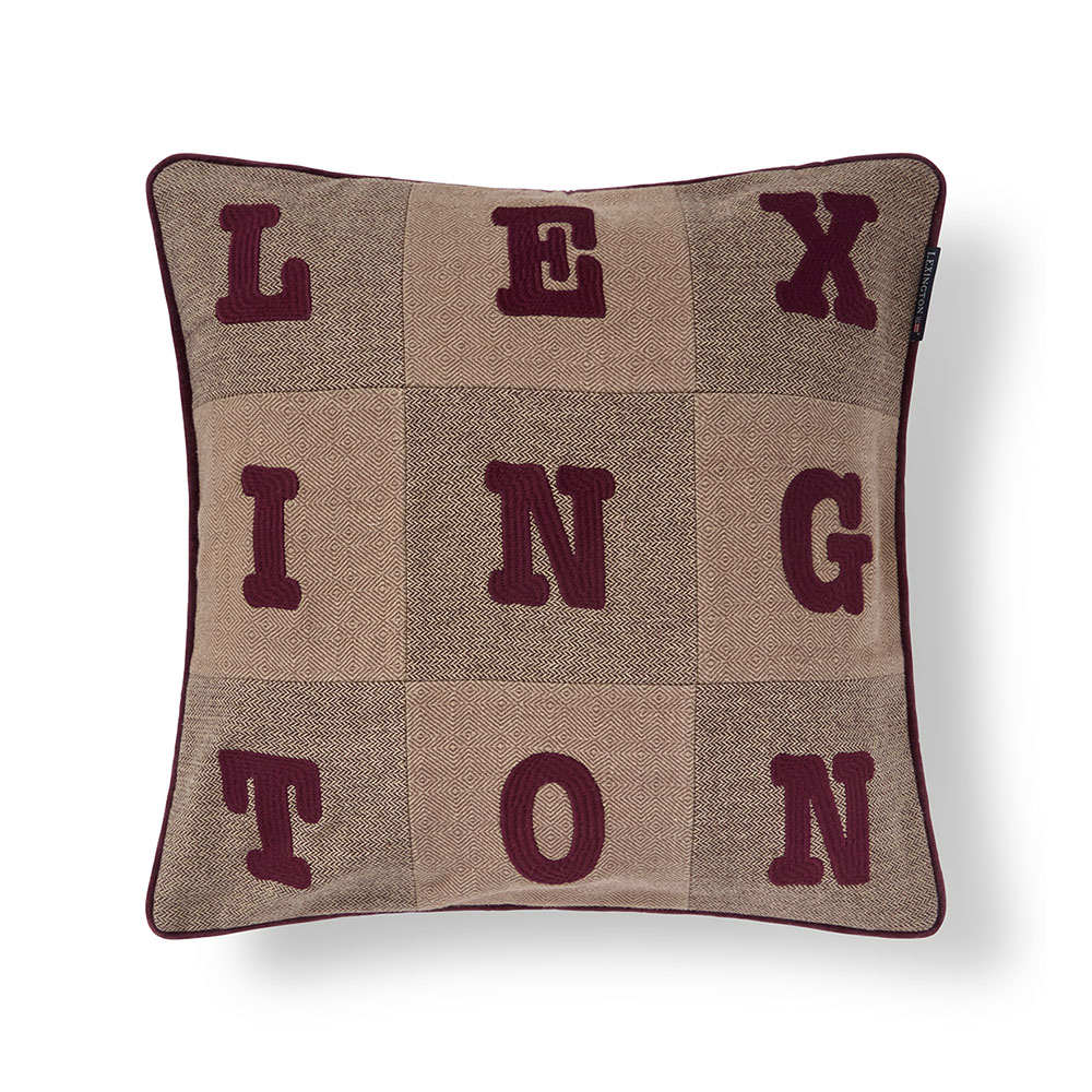 Lexington Letter Patch Tweed Organic Cotton Kuddfodral 